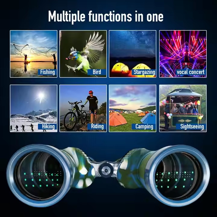 Binoculars 20×50 for Adults, Waterproof/Professional Binoculars Durable & Clear BAK4 Prism FMC Lens, Suitable for Outdoor Sports